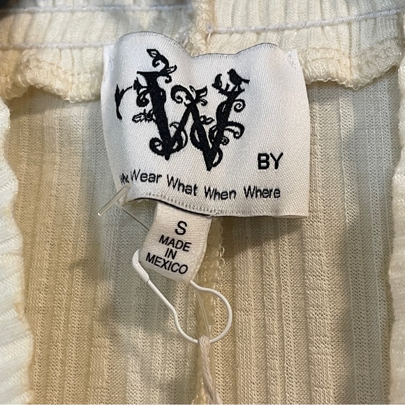 Who Wear What When Where Women's Puff Sleeve Blouse Ivory S - Picture 4 of 6